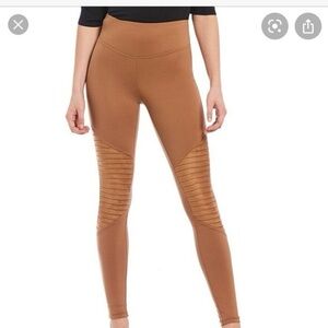 NWT Anna & Ava Knit Moto Leggings- Camel/ Size Medium
